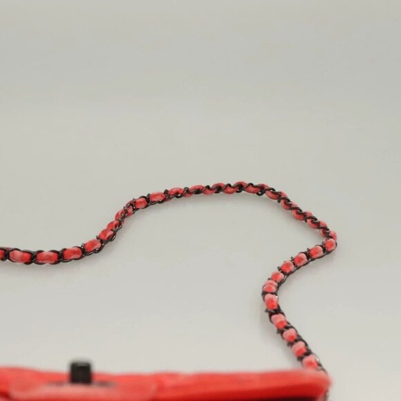 CHANEL Matelasse Chain Shoulder Bag Velor Pink CC Auth 129957 - Picture 9 of 16